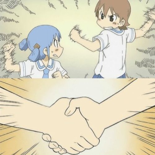 Рукопожатие из аниме