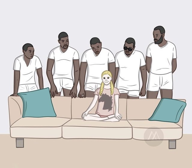 Про светлую девушку и негров