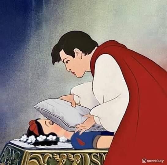 Принц плюет на белоснежку