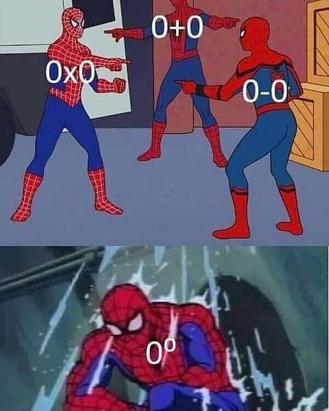 Человеки пауки показывают друг на друга