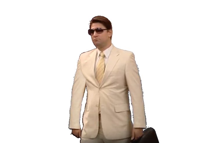 Букин в белом костюме