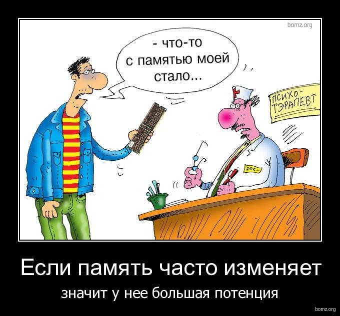 Шутки про память