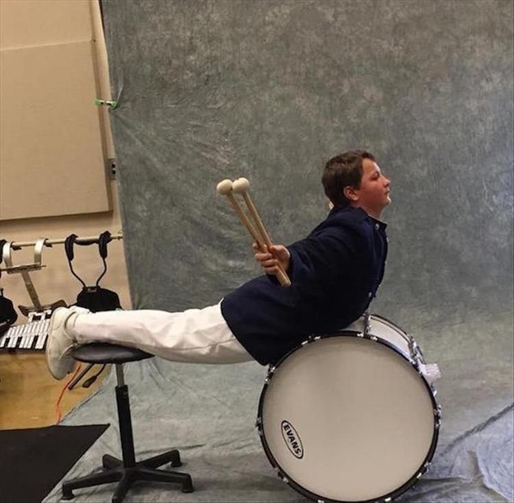 Смешной барабанщик