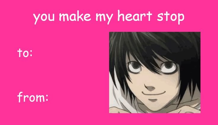 Валентинки тетрадь смерти