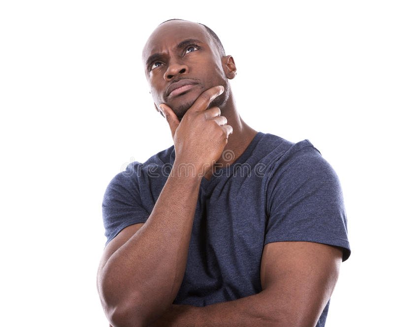 Задумчивый афроамериканец