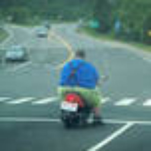 Мужик на мотоцикле