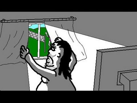 Мужик закрывает окно Мем