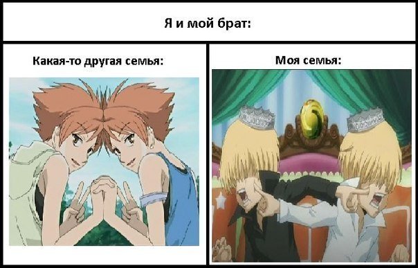 Аниме брат и сестра мемы