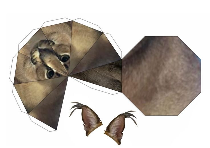 Квадратные животные из бумаги