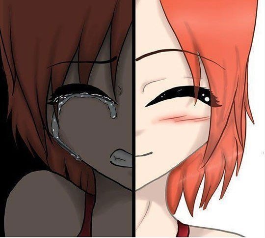 Грустные картинки аниме