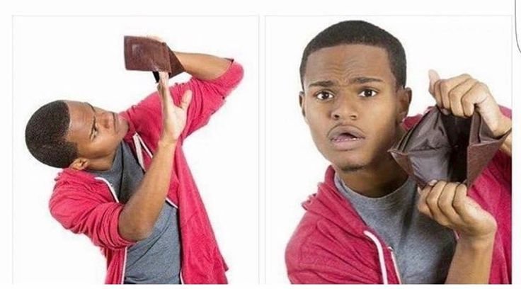 Парень с пустым кошельком