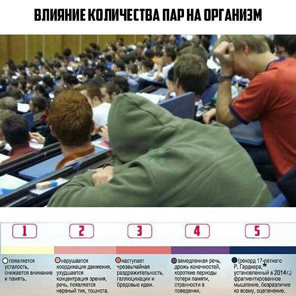 Влияние пар на организм