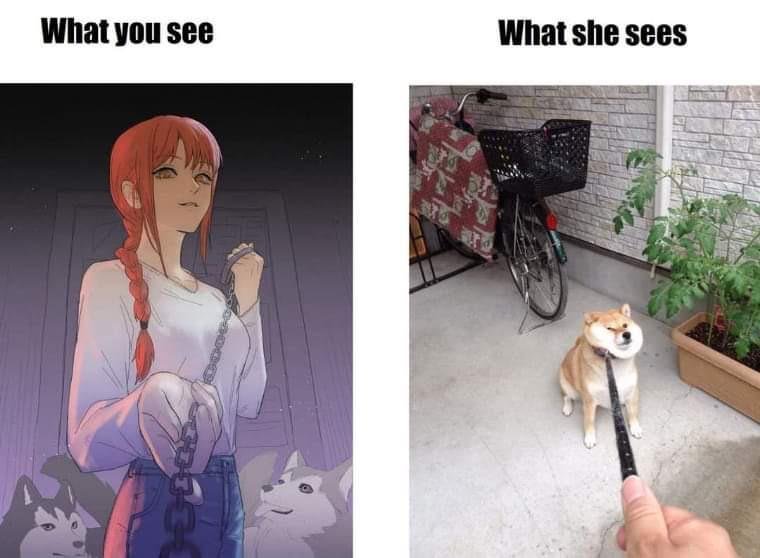 Собака бензопила аниме