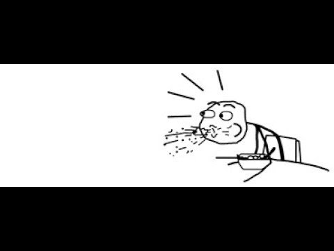 Мем выплюнул еду