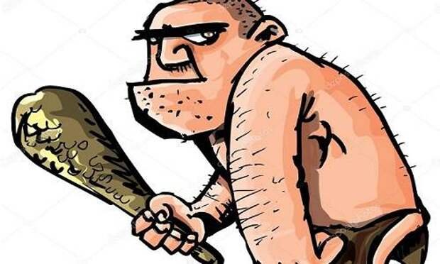 Чел с дубиной