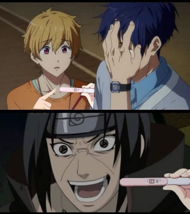 Тест на беременность Мем аниме