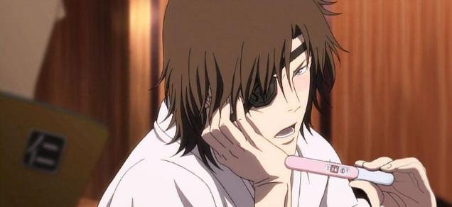 Аниме рука с тестом на беременность