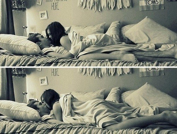 Утром в кровати