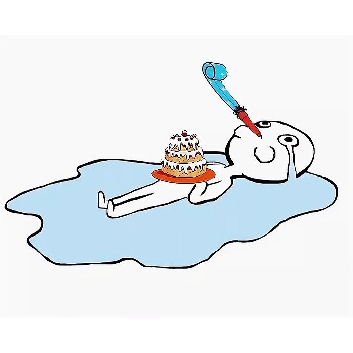 Грустный день рождения в одиночестве