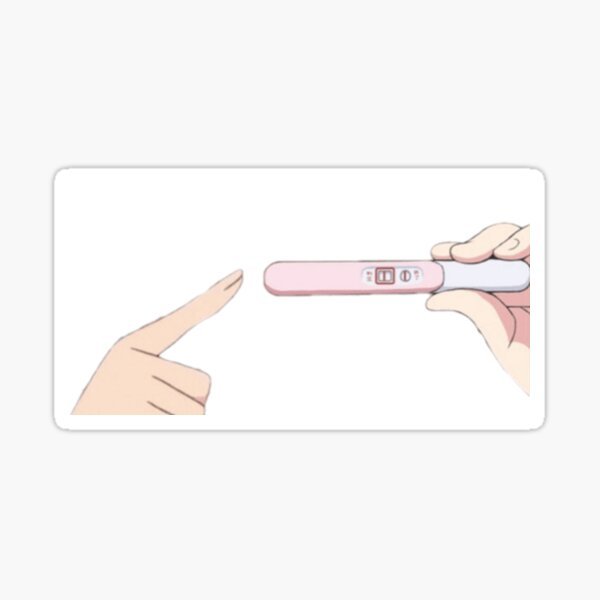 Рука с тестом на беременность