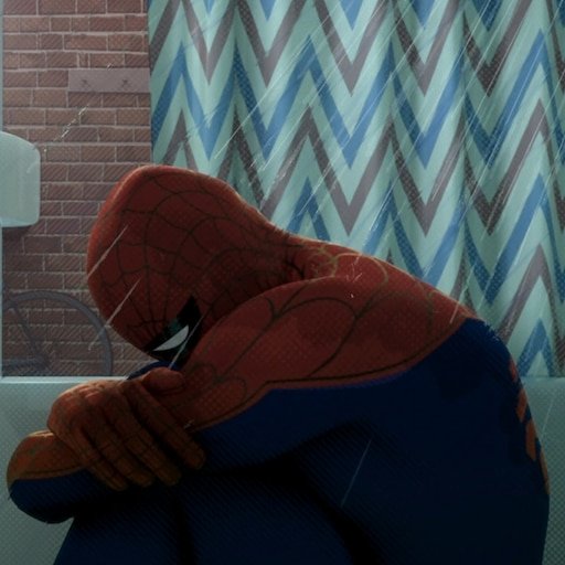 Человек паук грустит