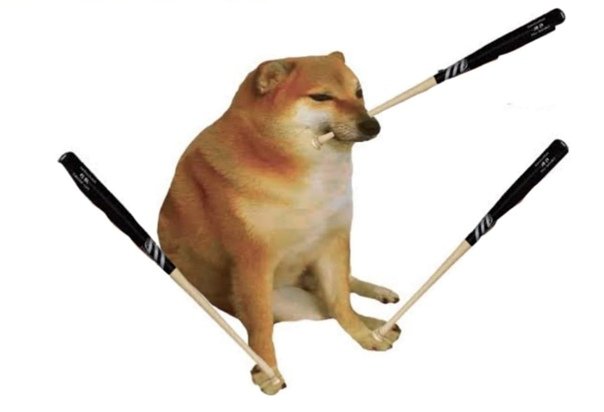 Собака с битой