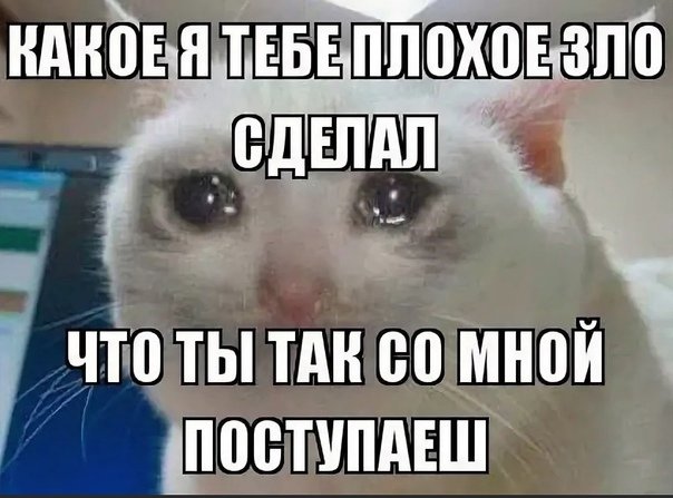 Я тебе какое плохое зло сделал