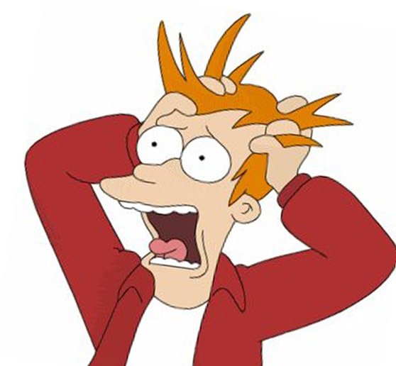 Персонаж в панике