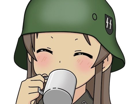 Аниме тян в военной форме