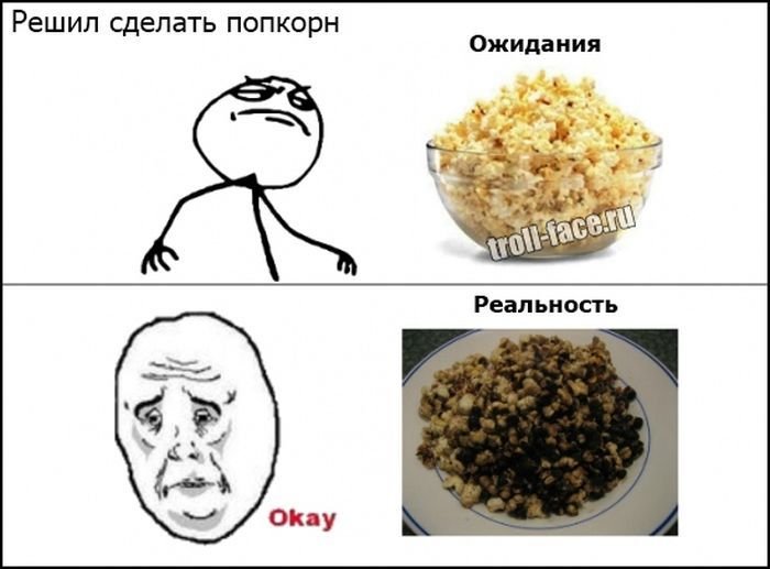 Прикольные фразы про попкорн