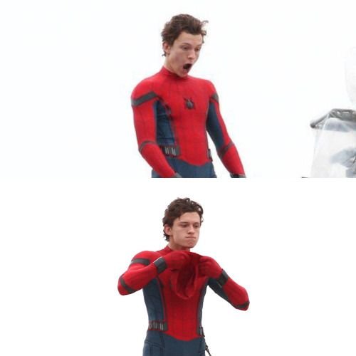 Питер Паркер том Холланд смущается