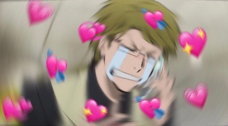 Аниме персонажи с сердечками над головой