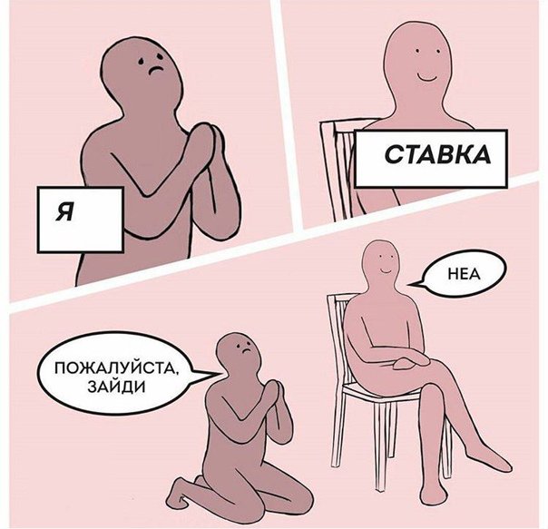 Человек сидит на коленях Мем