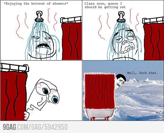 Смешные мемы про душ