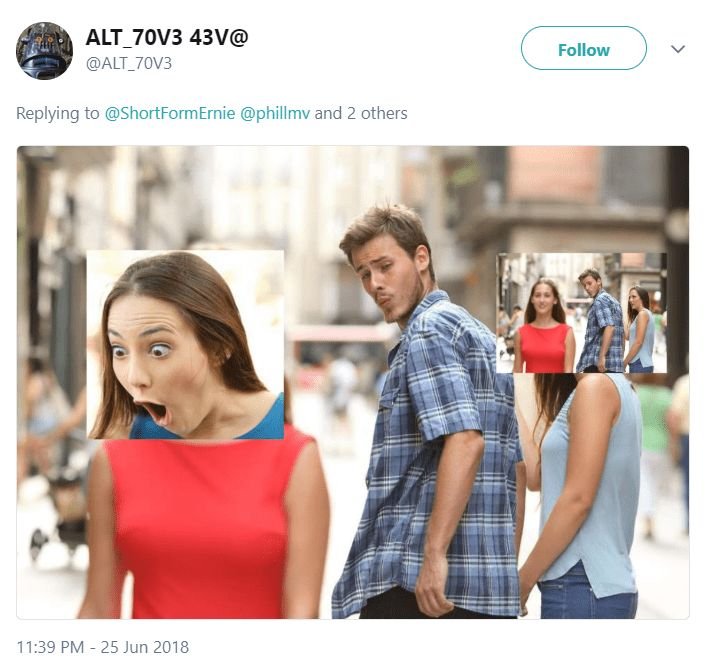 Мужчина оборачивается на девушку