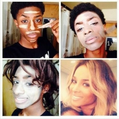 Макияж без макияжа Мем