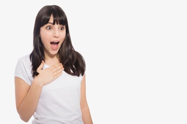 Девушка в шоке