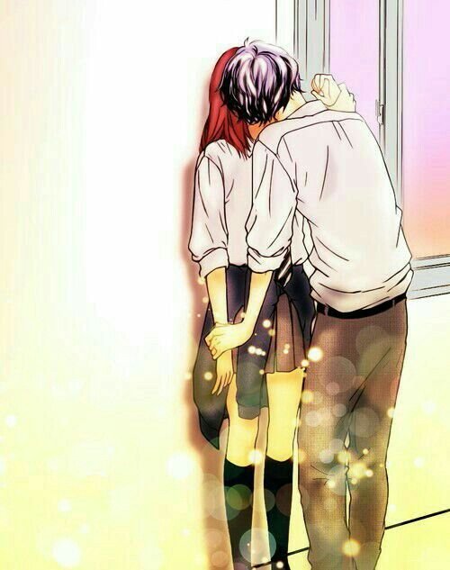 Аниме прижал к стене