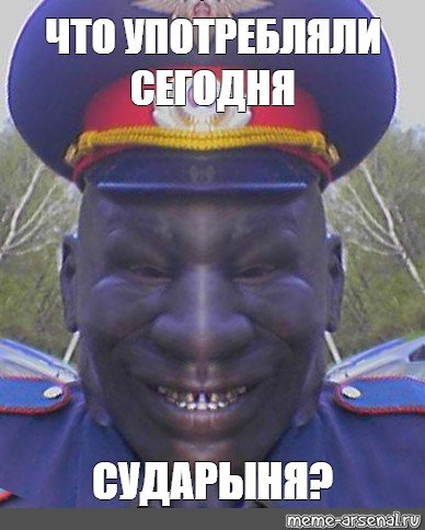 Нигер в полицейской форме