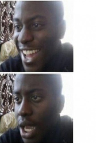 Мем удивленный нигер