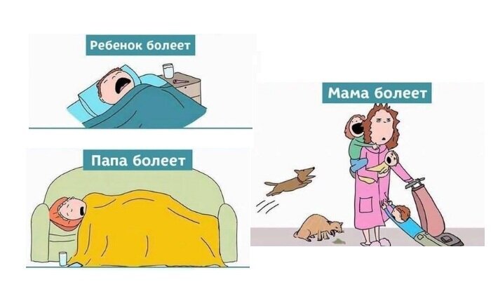 Когда болеет мама