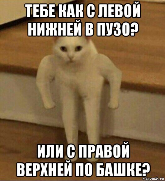 Тебе с правой или с правой