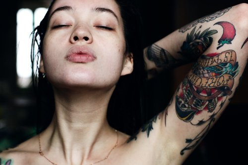 Ира Чернова тату модель