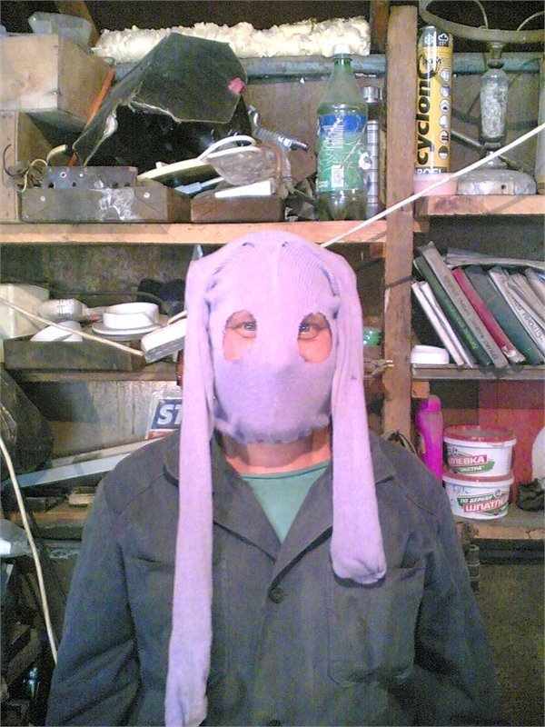 Колготки на голове