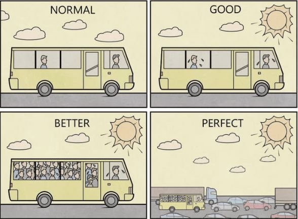 Комикс про общественный транспорт