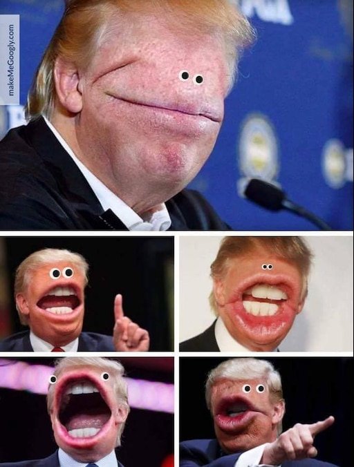 Дональд Трамп гримасы