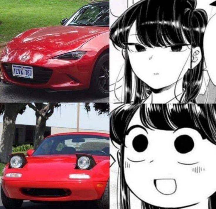 Машины в анимешном стиле