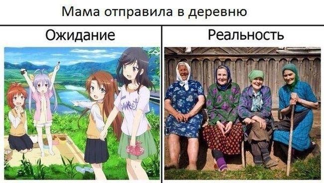 Ожидание реальность аниме