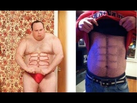 Толстый с кубиками