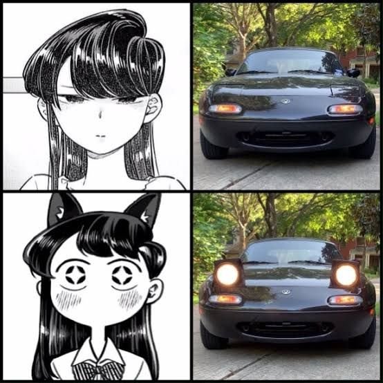 Мазда с глазками